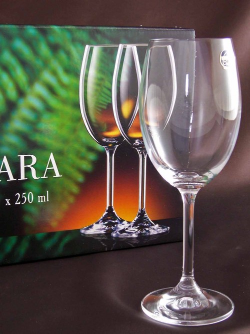 Bohemia Lara Crystal Glass Wine Glasses 6 Piece Set