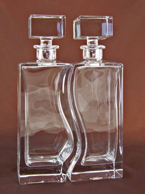 Bohemia Crystal Duet Decanters Set of 2