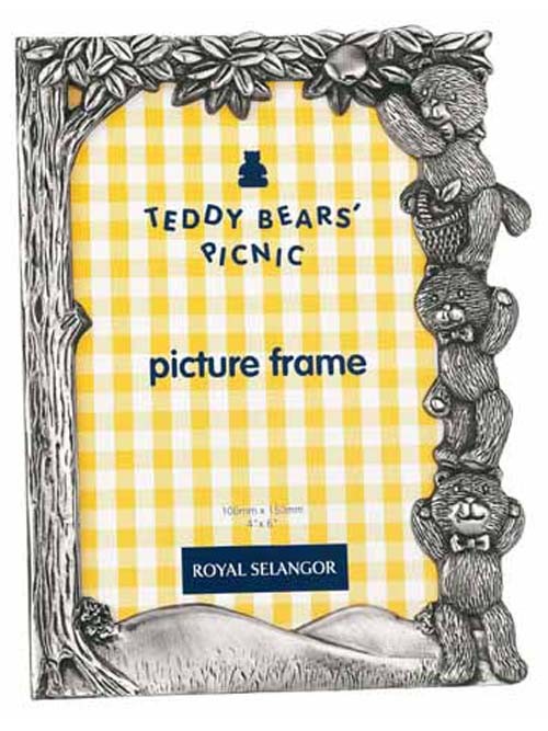 Royal Selangor Teddy Bears Picnic Picking Apples Photoframe