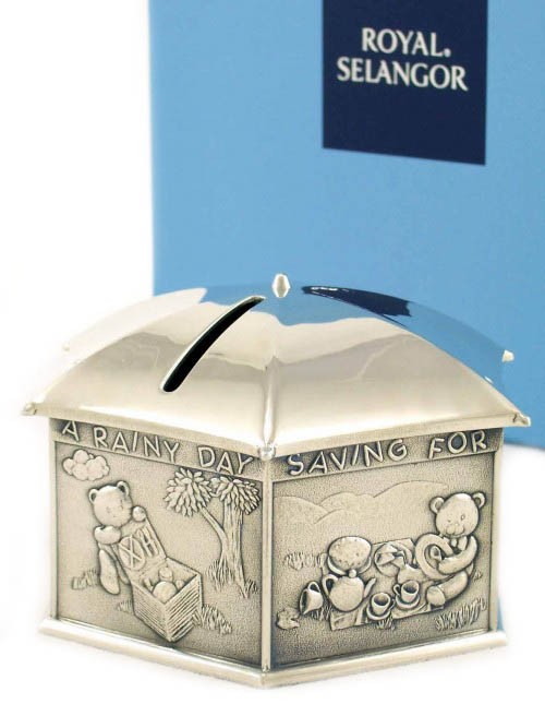 Royal Selangor Teddy Bears Picnic Coin Box Rainy Day