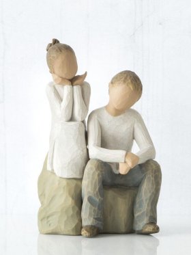 Willow Tree Figurine - Brother and Sister (Lighter Skin)