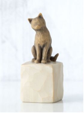 Willow Tree Figurine - Love my Cat (Darker Cat)