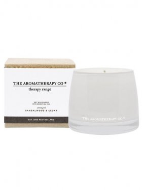 The Aromatherapy Co. Therapy Candle Strength - Sandalwood & Cedar 260g