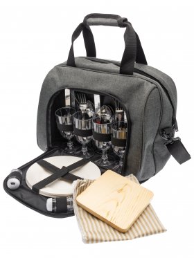 Four Person Canvas Insulated Picnic Bag