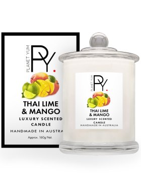 Planet Yum Thai Lime & Mango Luxury Scented Candle 160g