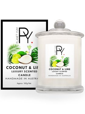 Planet Yum Coconut & Lime Luxury Scented Candle 160g