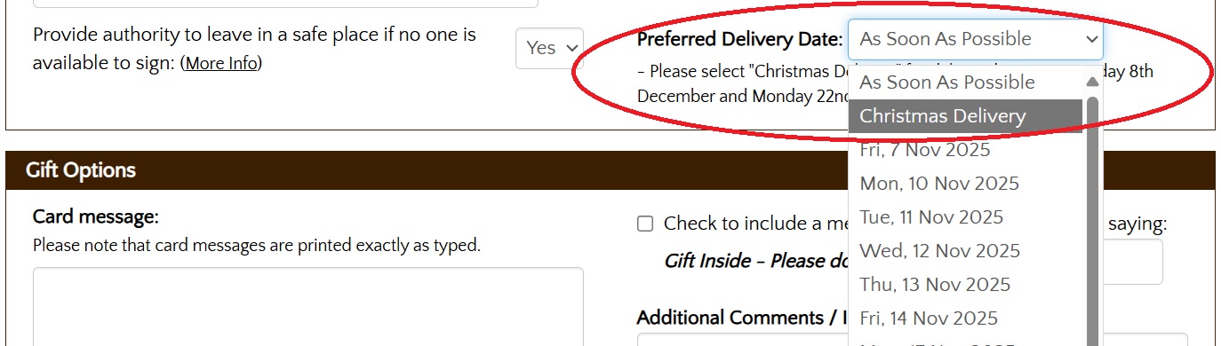 Christmas Deliveries