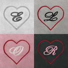 Single Heart Initial