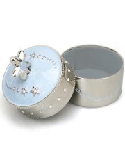 Whitehill Silver Plated Blue Star Baby's Musical Box