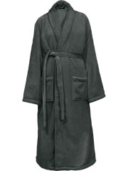 Plush Ultra Soft Robe - Charcoal