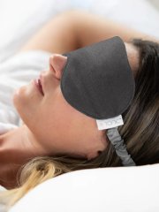 Tonic Eye Mask - Luxe Linen, Charcoal