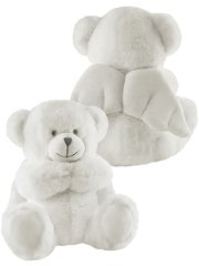 Plush Bear Angel White 23cm