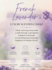 Planet Yum French Lavender Luxury Scented Candle 160g