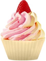 Planet Yum Champagne & Strawberries Cupcake Soap 120g
