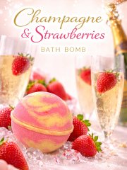 Planet Yum Champagne & Strawberries Bath Bomb 245g