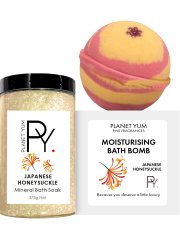Planet Yum Japanese Honeysuckle Bath Set