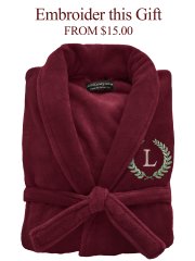Plush Ultra Soft Robe - Burgundy