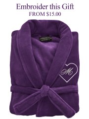 Plush Ultra Soft Robe - Plum