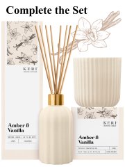 Keri Amber & Vanilla Scented Candle 240g