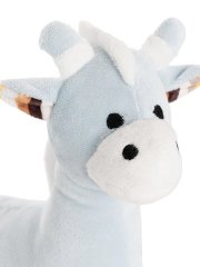 Blue Striped Giraffe with Rattle 23cm