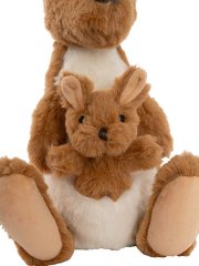 Kipper the Kangaroo with Joey Soft Plush Toy 28cm