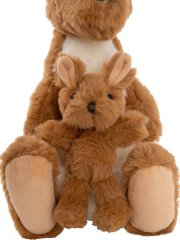 Kipper the Kangaroo with Joey Soft Plush Toy 28cm