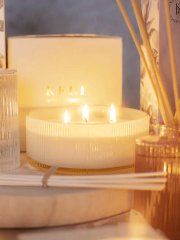 Keri White Gardenia 3 Wick Scented Candle 300g
