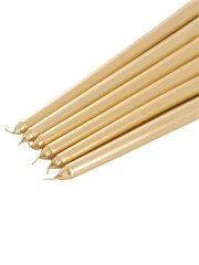 Keri Golden Taper Dinner Candle Set of Six