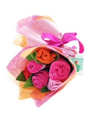 Babycupcakes Essential Clothes Bouquet - Funky Fuschia