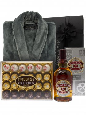 Men's Robe & Scotch Pamper Hamper