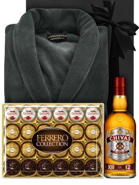 Men's Robe & Scotch Pamper Hamper