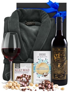 Men's Robe & Wine Pamper Hamper