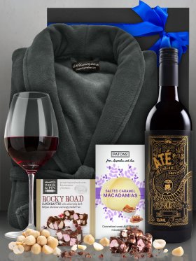 Men's Robe & Wine Pamper Hamper