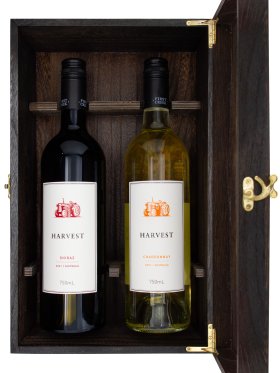 Premium Double Wine Box with Wine