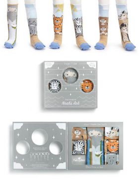 Story Time Knee Sock Gift Set - The Story of Noah's Ark
