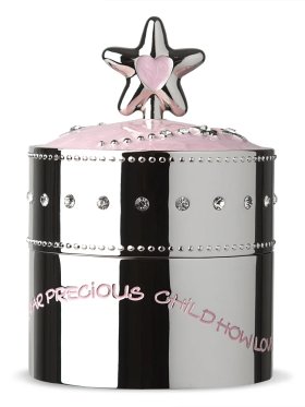 Whitehill Silver Plated Pink Star Baby's Musical Box
