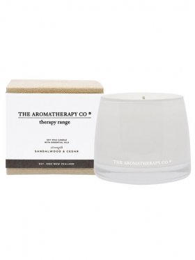 The Aromatherapy Co. Therapy Candle Strength - Sandalwood & Cedar 260g