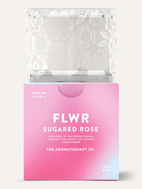 The Aromatherapy Co. FLWR Candle 100g - Sugared Rose