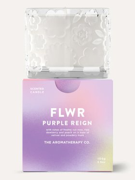 The Aromatherapy Co. FLWR Candle 100g - Purple Reign