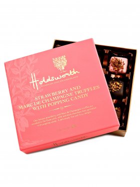 Holdsworth Strawberry and Marc De Champagne Truffles 115g