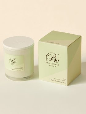 Be Enlightened Petite Candle 100g - Passionfruit & Lime