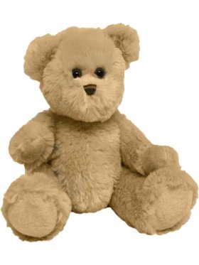 Plush Golden Jointed Bear, 30cm