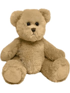 Plush Golden Jointed Bear, 30cm