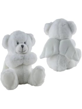 Plush Bear Angel White 23cm