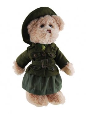 Plush Female Bear Army Nancy 30cm