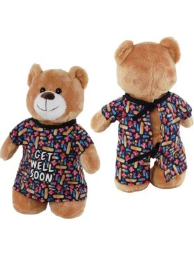 Plush Bear Surgery Get Well Soon 26cm