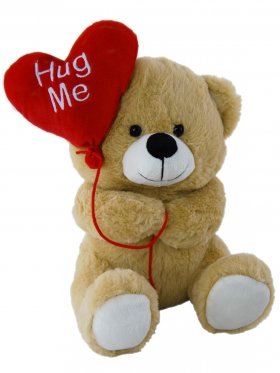 Plush Bear with Balloon Hug Me 25cm