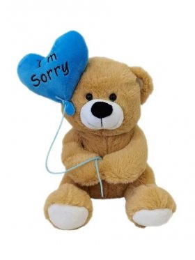 Plush Bear with Balloon I'm Sorry 25cm