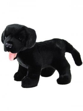 Plush Dog Black Labrador Sam 25cm