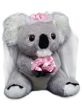 Plush Wedding Bride Koala 18cm